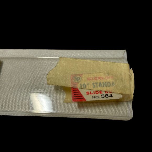 Vintage Sterling Plastics Slide Rule 10 In 584 Plastic Case Paperwork USA Made - Picture 6 of 13